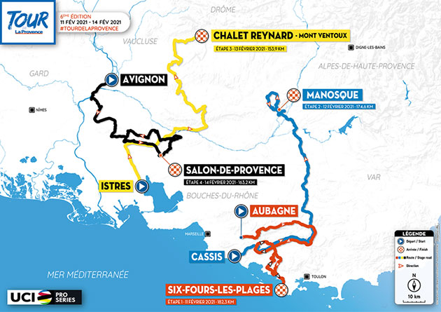 Tour de la Provence overall map